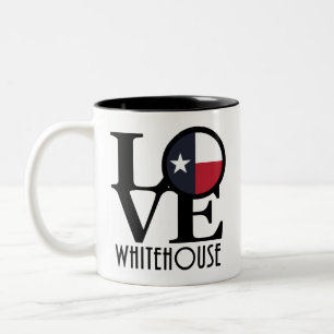 LOVE Whitehouse Texas Two-Tone Coffee Mug