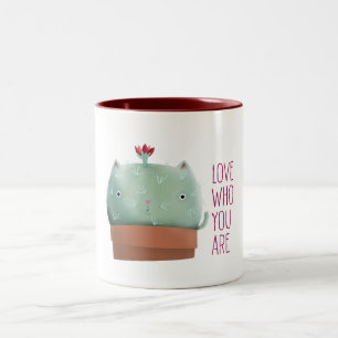 Love Who You Are Cactus Cat — 11 oz. Mug