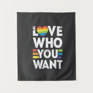Love Who You Want LGBT Pride Month  Tapestry