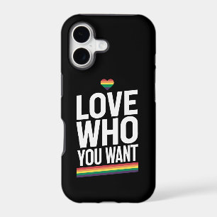 Love Who You Want Rainbow Gay Pride Flag LGBTQ