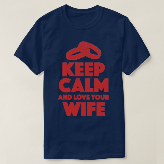 Love Wife Wedding Gift T-Shirt (Design Front)