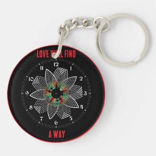 Love Will Find A Way - Lord Byron Quote Name Keychain