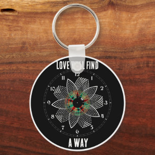 Love Will Find A Way - Lord Byron Quote Name Keychain