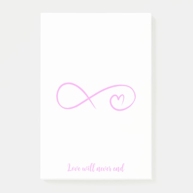 Love will never end - post-it notes (Front)