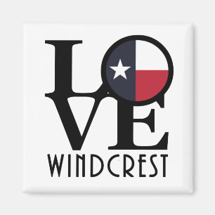 LOVE Windcrest Texas Magnet