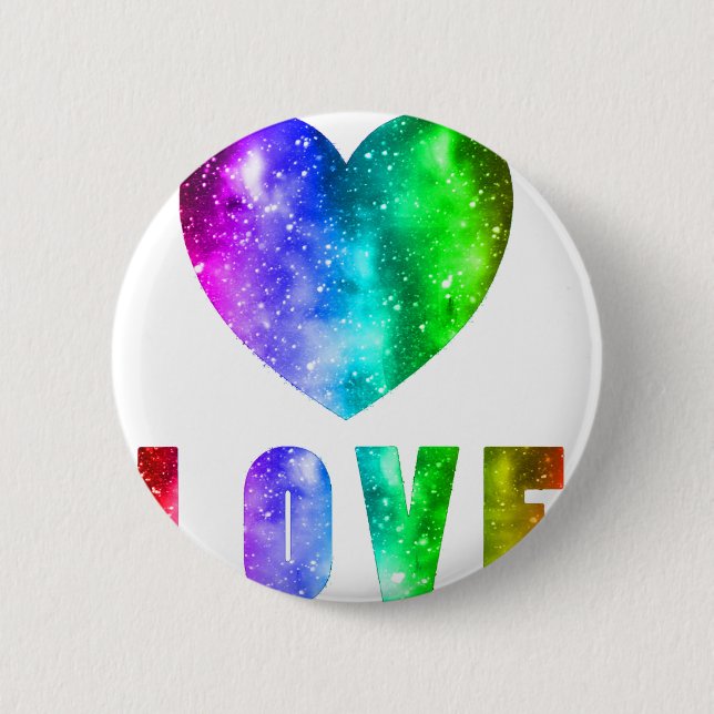 Love Wins 2 Inch Round Button (Front)