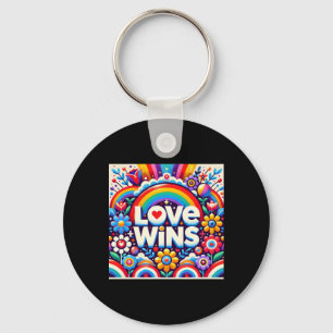 Love Wins Art Tees Sticker Keychain