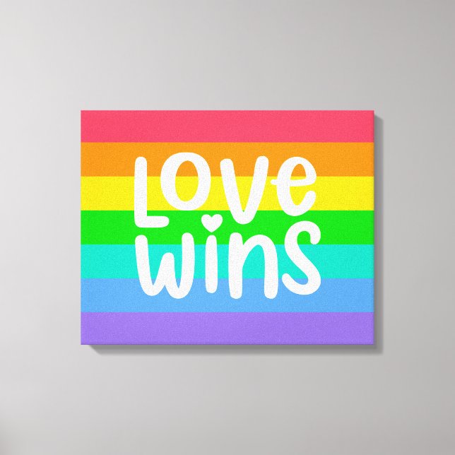 Love Wins Canvas Print (Front)