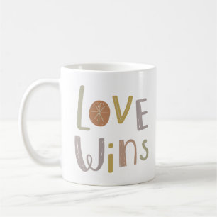 love wins coffee mug