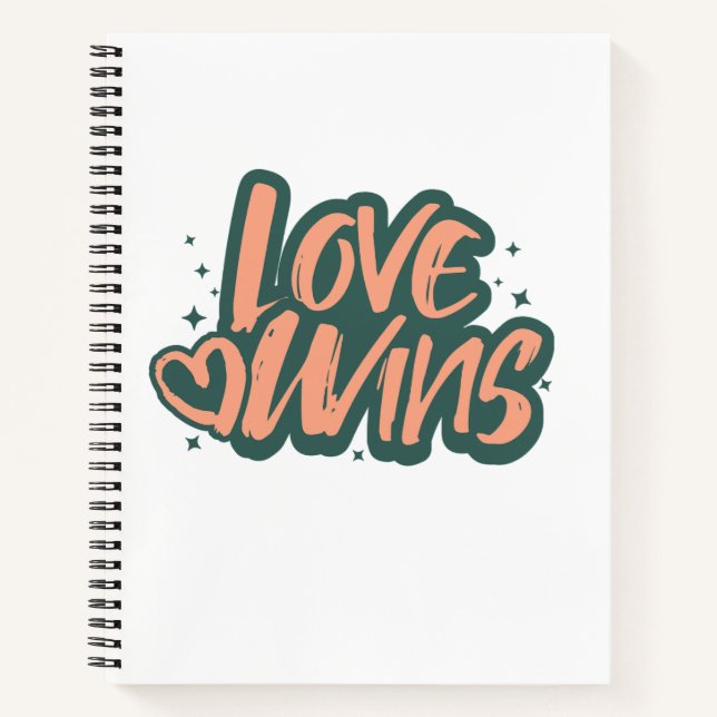 Love Wins Fleece Blanket Notebook (Front)
