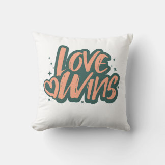 Love Wins Fleece Blanket Throw Pillow