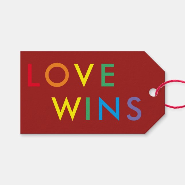Love Wins Gift Tag (Front (Horizontal))