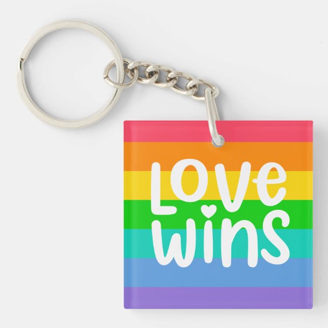 Love Wins Keychain (Front)