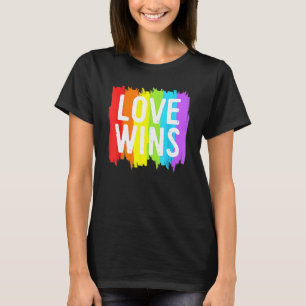 Love Wins  Lesbian Gay Marriage LGBT Pride T-Shirt