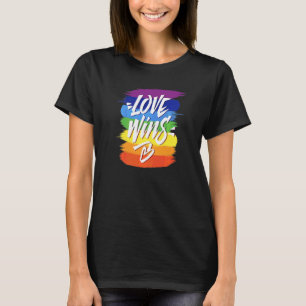 Love Wins Lesbian Gay Pride Rainbow Pride Lgb T-Shirt