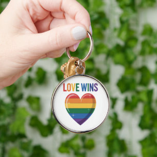 Love Wins LGBT Gay Pride Equality Keychain