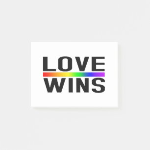 Love Wins - LGBTQ+ Pride Post-it Notes