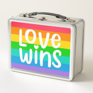 Love Wins Metal Lunch Box