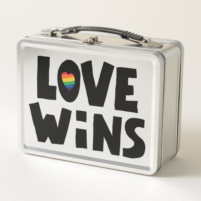 Love Wins Metal Lunch Box (Front)