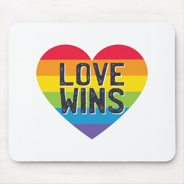 Love Wins Mouse Pad (Front)