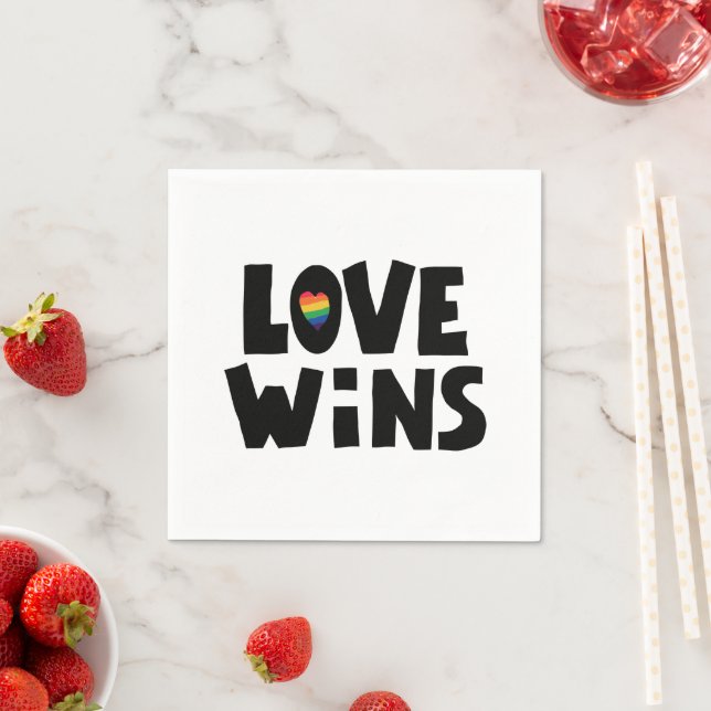 Love Wins Napkin (Insitu)