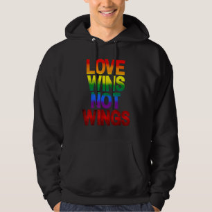 Love Wins Not Wings Shirt LGBT Vegan Pride Veganis