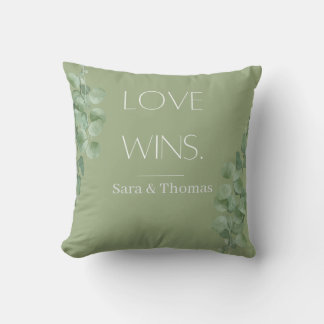 Love Wins Personalized Pillow