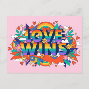 Love wins postcard