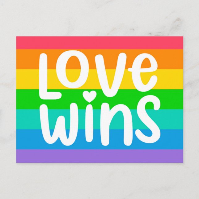 Love Wins Postcard (Front)