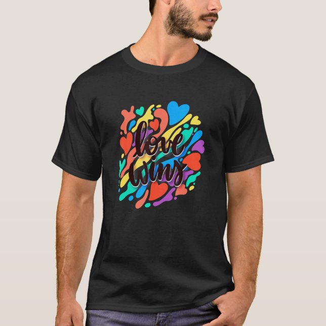 Love wins pride LGBT T-Shirt (Front)