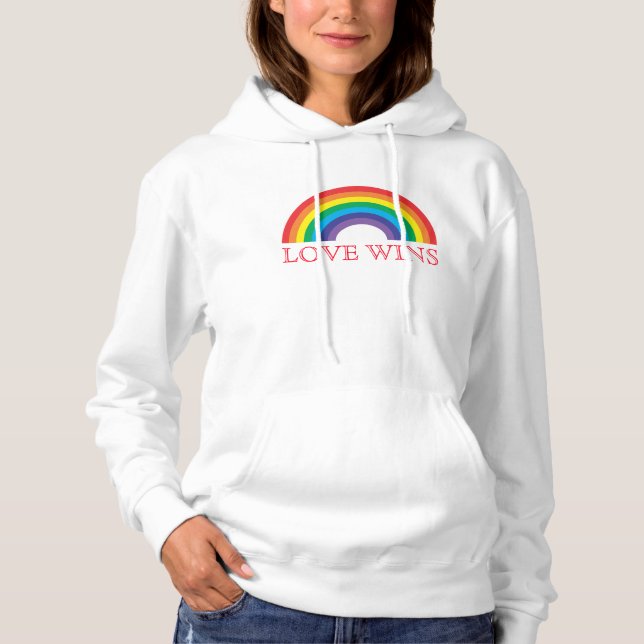 Love Wins Rainbow Hoodie (Front)