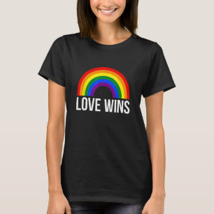 Love Wins Rainbow LGBT Flag T-Shirt