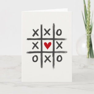 Love Wins Tic Tac Toe Art Card