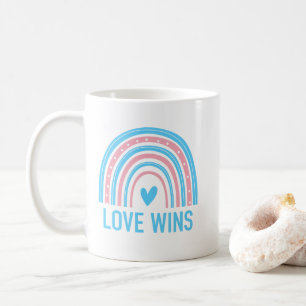 Love Wins Transgender Rainbow  Coffee Mug