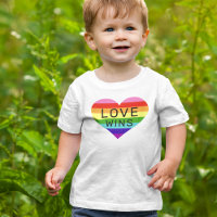 Love Wins White Rainbow Heart Pride Month