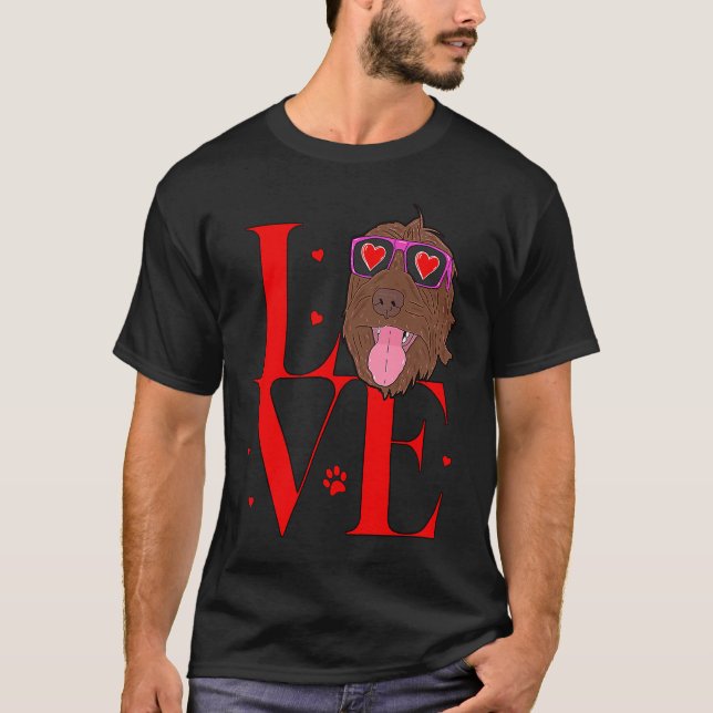 Love Wirehaired Pointing Griffon T-Shirt (Front)