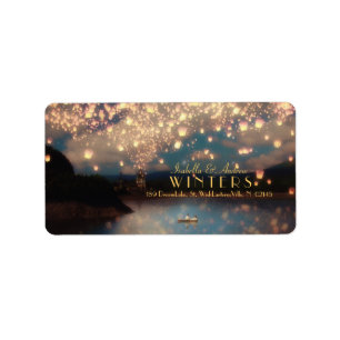 Love Wishes (Wish Lanterns) Address Label