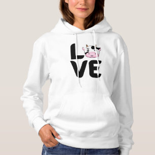 Love with a Cow O  Hoodie