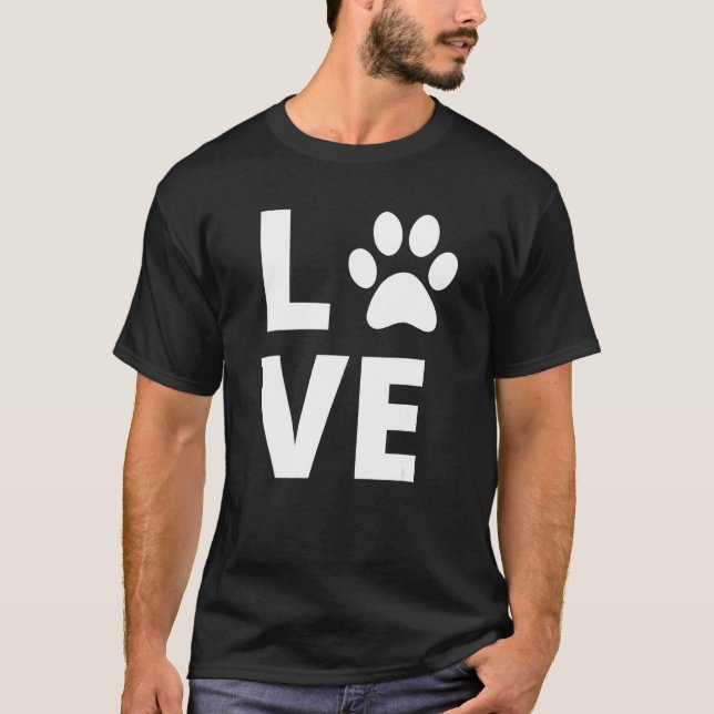 Love With A Paw T-Shirt (Front)