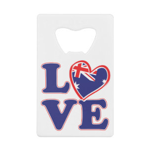 LOVE-with-Australia-Heart Credit Card Bottle Opener