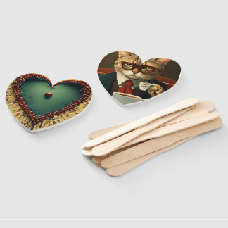 love with cat hand fan