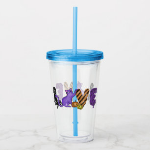 Love with Cute Cat for Halloween Acrylic Tumbler
