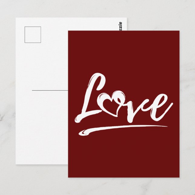 LOVE WITH CUTE HEART VALENTINES GIFT  POSTCARD (Front/Back)
