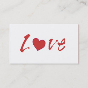 LOVE with heart -Dating Agency or Customize Business Card
