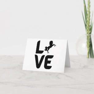 Love with Horse as the "O"BLANK Card