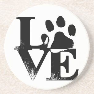 LOVE With Paw Coaster