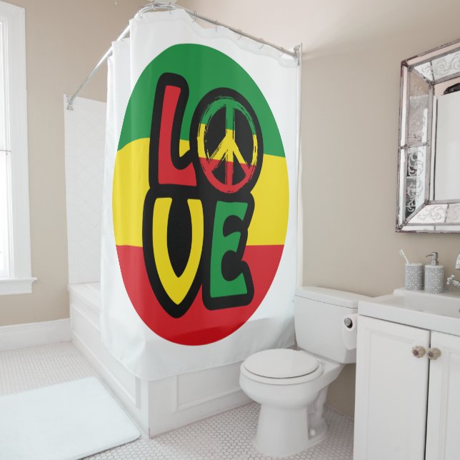 LOVE with peace symbol, reggae style (In Situ)