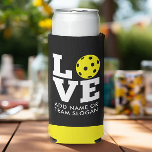 LOVE with pickle ball for the O - pickleball Seltzer Can Cooler