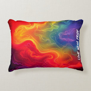 Love with Pride Digital Art Accent Pillow