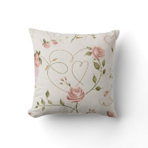 love with soft and romantic nuances Throw Pillow